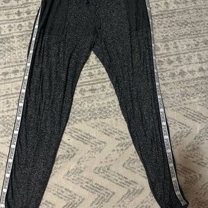 PINK Victoria's Secret Charcoal Joggers with Logo Trim